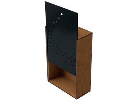 Подарочная коробка из фанеры Constellation 330х220х100 мм, фанера 6 мм, крышка на выдвижных пазах черная ЛХДФ 3 мм, бечевка Подарочная коробка из фанеры Constellation 330х220х100 мм, фанера 6 мм, крышка на выдвижных пазах черная ЛХДФ 3 мм, бечевка