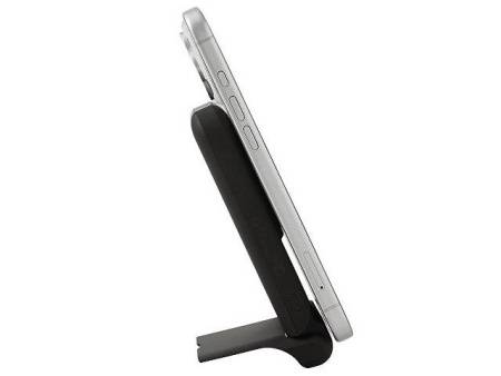 Беспроводной внешний аккумулятор с подсветкой лого и подставкой «Magflash», 10000 мАч, 15 Вт, черный