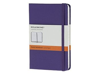 Записная книжка Moleskine Classic (в линейку) в твердой обложке, Pocket (9x14см), фиолетовый Записная книжка Moleskine Classic (в линейку) в твердой обложке, Pocket (9x14см), фиолетовый