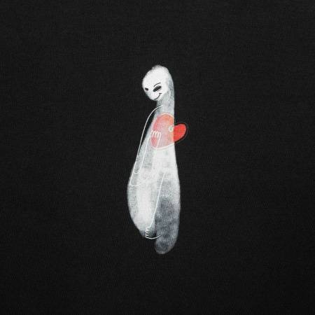 Футболка женская Ghost of Love, черная, размер S