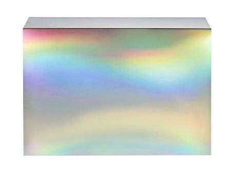 Подарочная коробка с голографическим шубером без печати "Aurora", XL, 300х235х105 мм.
