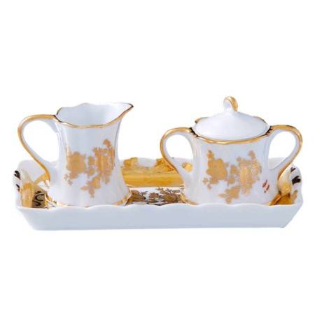 Набор "Мелисса" (молочник и сахарница на блюдце), 17 * 8,5 *7 см 167379 Набор "Мелисса" (молочник и сахарница на блюдце), 17 * 8,5 *7 см 167379