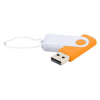 Флешка Designer To Go 2.0 USB 16Gb, оранжевый/белый Флешка Designer To Go 2.0 USB 16Gb, оранжевый/белый