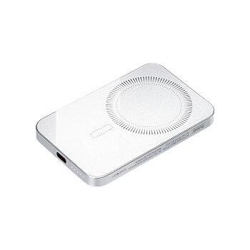 Внешний аккумулятор Artex PD 5000mAh с функцией беспроводной зарядки 15W, серебряный Внешний аккумулятор Artex PD 5000mAh с функцией беспроводной зарядки 15W, серебряный
