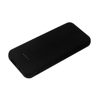 Внешний аккумулятор Arrida 5000mAh, с покрытием Baby skin, черный Внешний аккумулятор Arrida 5000mAh, с покрытием Baby skin, черный