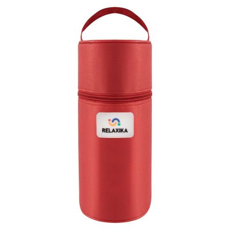 Термос Relaxika Duo 500 в чехле, стальной