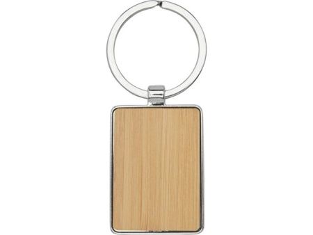 Прямоугольный брелок Neta из бамбука, дерево