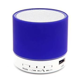Беспроводная Bluetooth колонка Attilan (BLTS01), синяя Беспроводная Bluetooth колонка Attilan (BLTS01), синяя