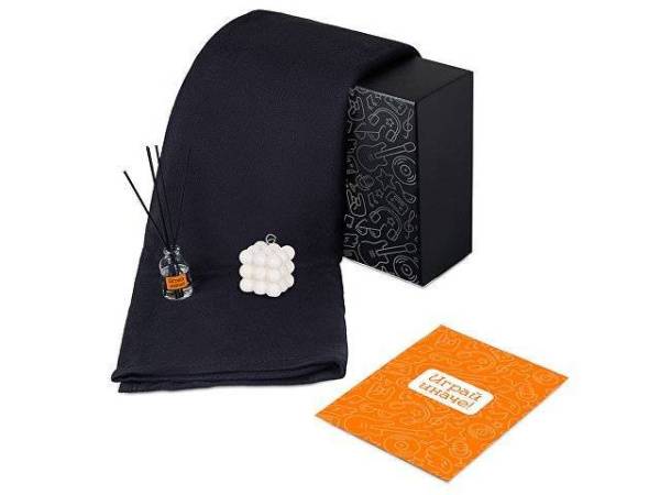 Подарочный набор «Re:y. Cocoon с пледом, свечой и диффузором