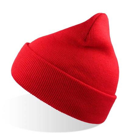 Шапка вязаная детская двойная с отворотом "Kid Wind"_белый