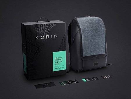 Антикражный рюкзак FlexPackPro для ноутбука 15.6", серый/черный