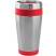 Термокружка дорожная с крышкой "Хит", 450 мл, красный, металл, лазерная гравировка