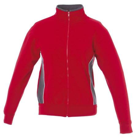 Толстовка мужская "CAGLIARI", красный, серый_ S, 80% хлопок, 20% п/э