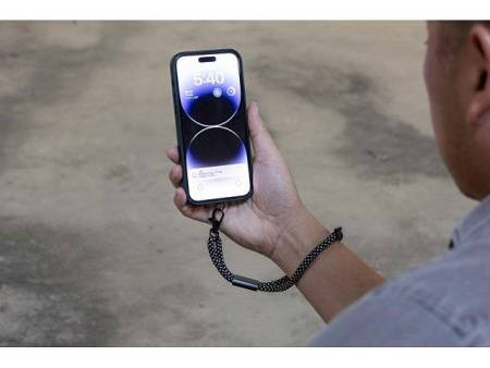 Ремешок на руку для телефона «Lany Eco», серый