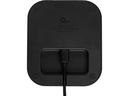 Портативное беспроводное зарядное устройство с док-станцией "Uniq", 10000 mah, черный