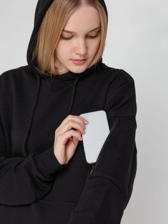 Худи унисекс Hand Some, черное, размер XS/S