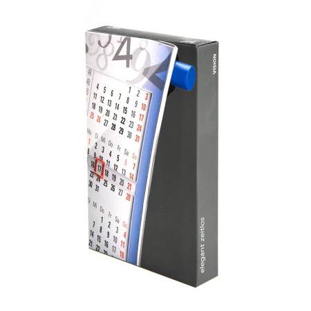 Календарь настольный на 2 года, размер 18,5*11 см, цвет- белый, пластик