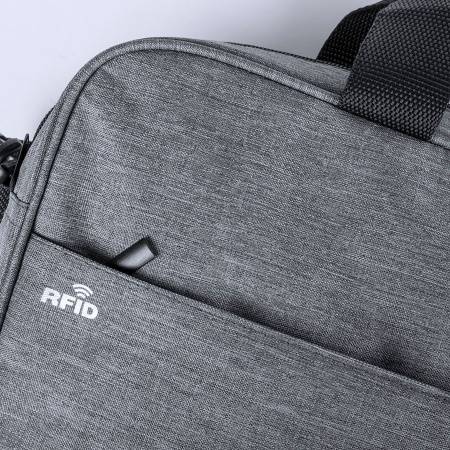 Сумка для документов LENKET, серый, полиэстер 300D