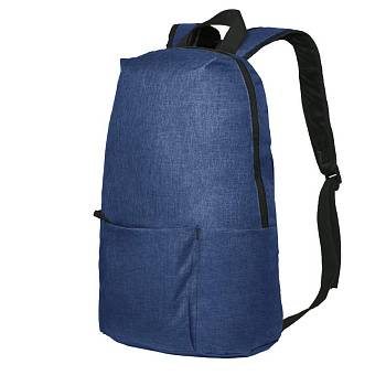 Рюкзак BASIC, синий меланж, 27x40x14 см, oxford 300D Рюкзак BASIC, синий меланж, 27x40x14 см, oxford 300D
