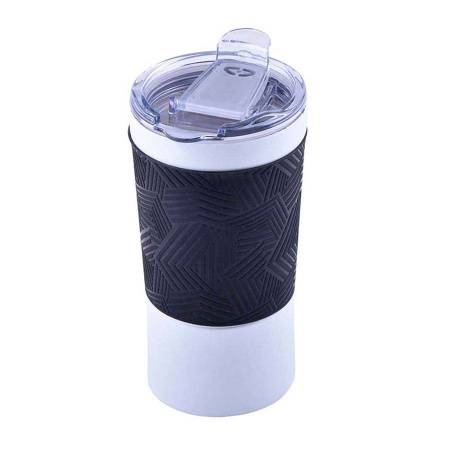 Термокружка вакуумная 'Funny" белая