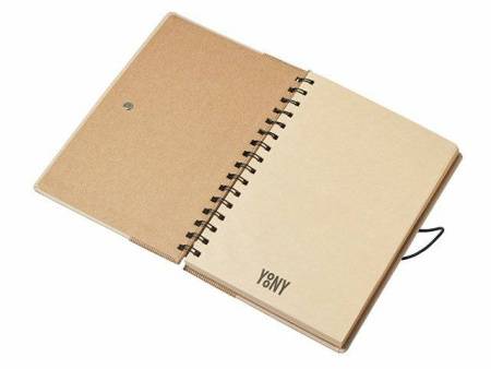 Крафтовый блокнот А5 в твердой обложке "Saharan Cypress", 80 листов 70 гр/м2 бумаги, натуральный