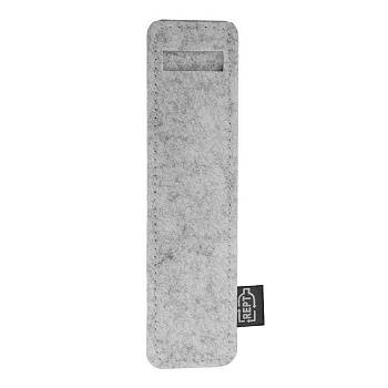 Футляр для одной ручки ELEGY 4х17 см, серый, RPET фетр