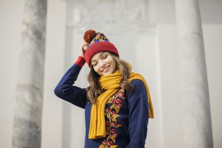 Джемпер Брусника, синий, размер XS Джемпер Брусника, синий, размер XS