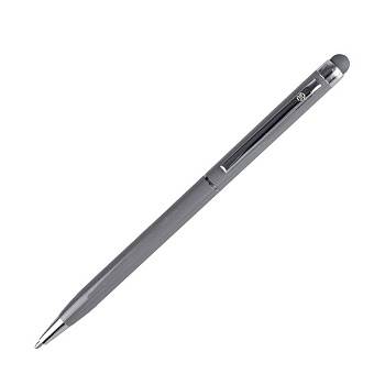 TOUCHWRITER, ручка шариковая со стилусом для сенсорных экранов, серый/хром, металл TOUCHWRITER, ручка шариковая со стилусом для сенсорных экранов, серый/хром, металл