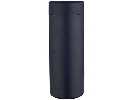 Illuminate бутылка для воды объемом 650 мл из переработанной нержавеющей стали RCS с двойными стенками и набором из 3 крышек - Синий Navy