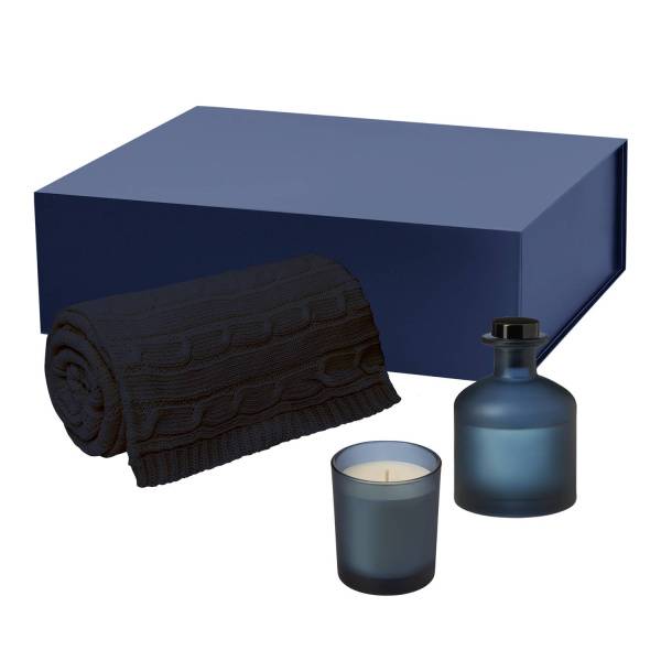 Подарочный набор Enigma, Fado, синий (свеча, диффузор