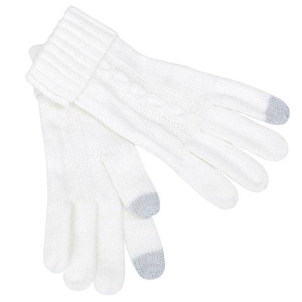 Перчатки  сенсорные "Irish", белый_М
