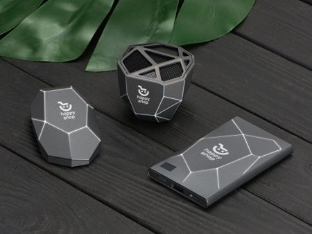 Док-станция «Geo Dock» с быстрой беспроводной зарядкой, черный с белой подсветкой. XOOPAR (P)