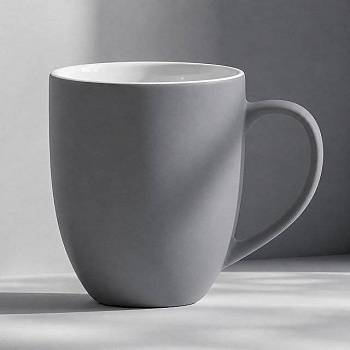 Кружка с покрытием soft-touch “Tulip Gum”, средне-серый NEW Cool gray 7C
