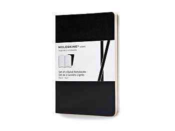 Записная книжка Moleskine Volant (в линейку, 2 шт.), Pocket (9х14см), черный Записная книжка Moleskine Volant (в линейку, 2 шт.), Pocket (9х14см), черный