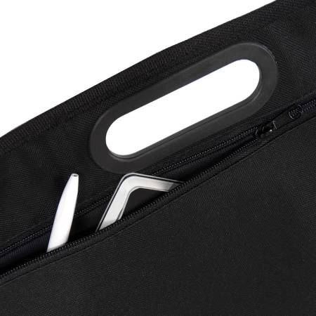 Сумка-чехол для документов "Letter", черный, 37х33 см, полиэстер, шелкография