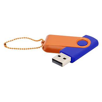 Флешка Designer To Go 2.0 USB 16Gb, синий/оранжевый Флешка Designer To Go 2.0 USB 16Gb, синий/оранжевый