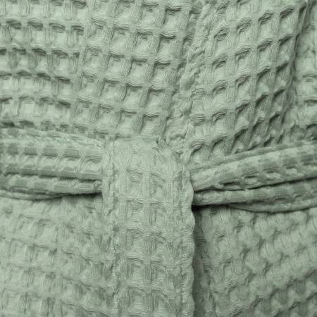 Халат вафельный женский Boho Kimono, зеленая мята, размер M (44-46)