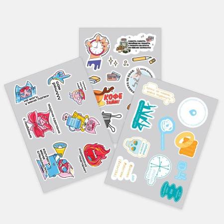 Наклейки UV-DTF Stiker Pack на заказ, S Наклейки UV-DTF Stiker Pack на заказ, S