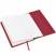 Бизнес-блокнот "BUSINESS", 140*210 мм, красный,  съемная обложка,  блок-линейка