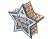 Шкатулка из фанеры в виде звезды "Asteris", сине-серебристый