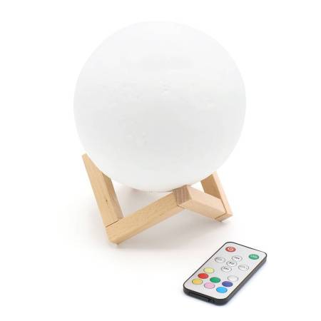 Беспроводная колонка-светильник Moonlight, белая