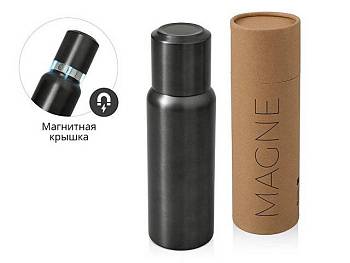 Вакуумный термос c магнитной крышкой "Magne", 500 мл, темно-серый