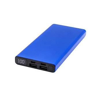 Внешний аккумулятор Höginn в металлическом корпусе, 10000mAh, синий Внешний аккумулятор Höginn в металлическом корпусе, 10000mAh, синий