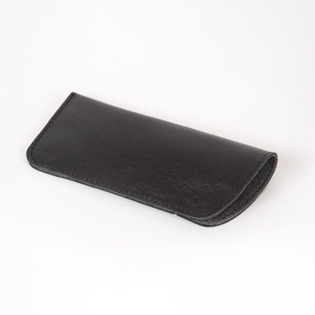 Футляр для очков кожаный черный Футляр для очков кожаный черный