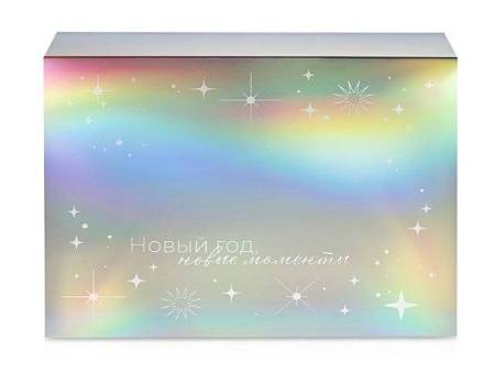 Подарочная коробка с голографическим шубером «Aurora», XL, вн. размер 300х235х105 мм.