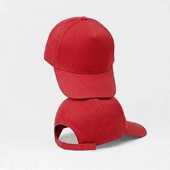 Бейсболка "Poly" 5-ти панельная 120 гр, красный