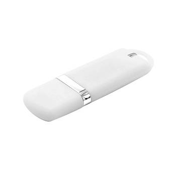 Флешка Shape с покрытием Софт Тач 16 GB, белая Флешка Shape с покрытием Софт Тач 16 GB, белая