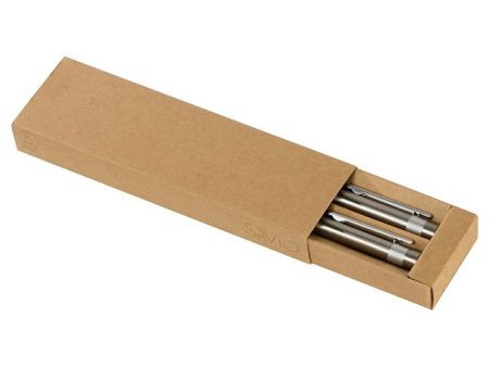 Футляр для 2 ручек из переработанного картона "Recycard", натуральный