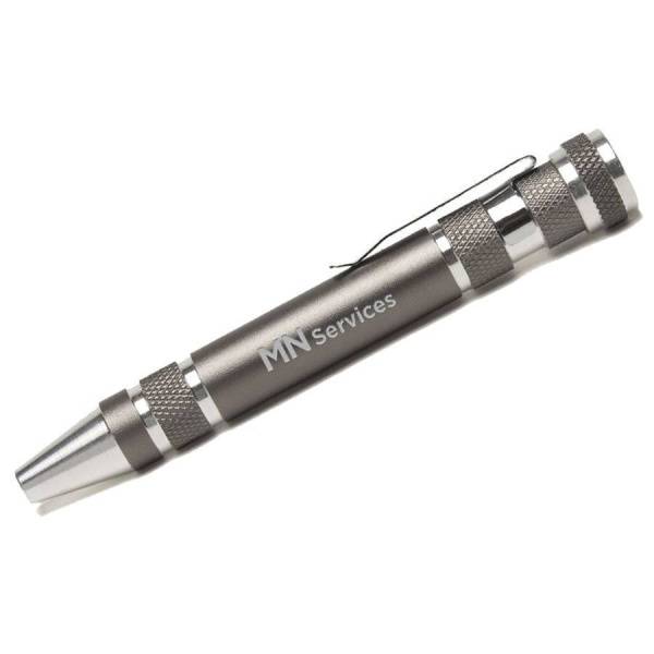 Набор из 8 отверток  "MULTIPEN" ,  серый, 11х1,5 см