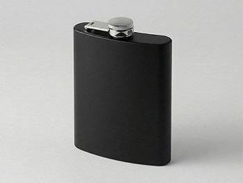 Фляжка 240 мл Remarque soft touch, 304 сталь, черный